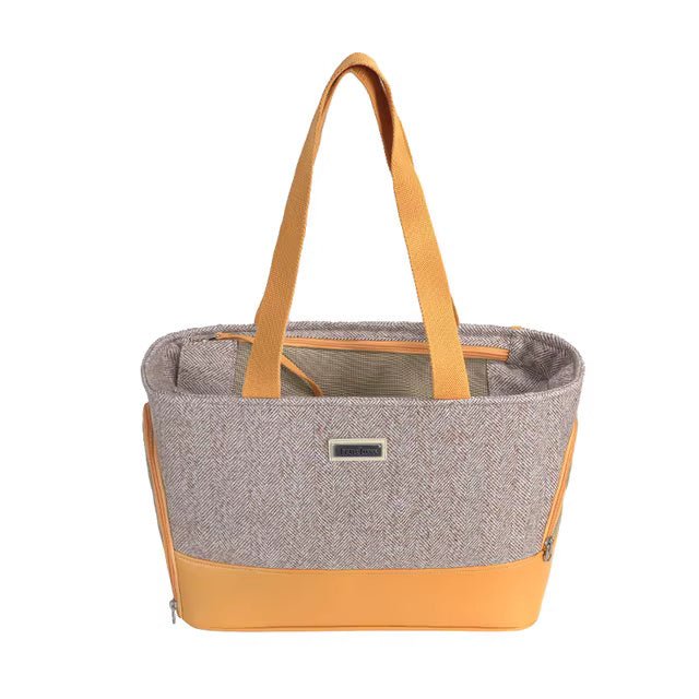 Wool & PU Leather Portable Pet Dog Cat handbag - Weriion