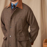 Woolen Safari Jacket All - Matching Stitching Warm Retro Coat - Weriion