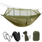 1 Person Outdoor Mosquito Net Camping Hammock Sleeping Bed - Weriion