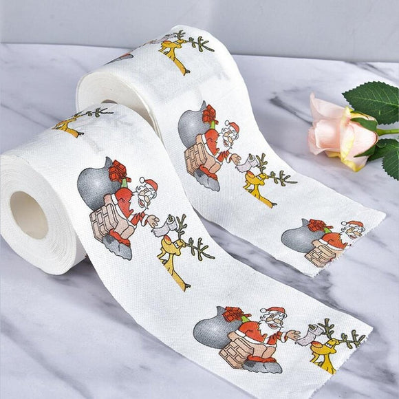 10pcs Christmas Toilet Paper Pattern - Weriion
