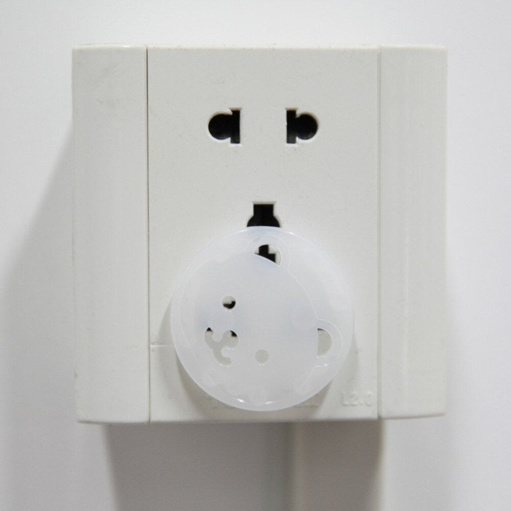 5pcs Bear Pattern EU Plug Electrical Outlet Cover Protection For Children - Weriion