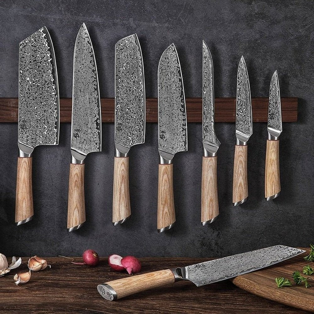 67-Layer Damascus Steel V Gold Chef Knifes - Weriion