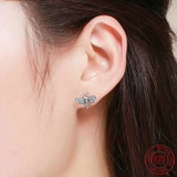 925 Sterling Silver Bee Earrings - Weriion