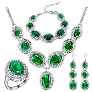 925 Sterling Silver Jewelry Set - Weriion