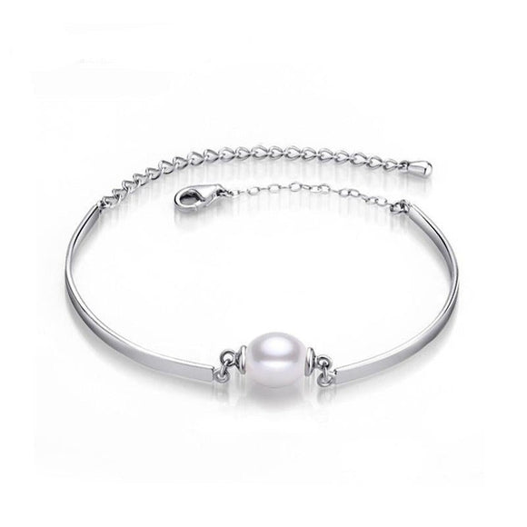 925 Sterling Silver With Natural Freshwater Pearl - Weriion