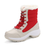 Artificial PU Leather Winter Boots - Weriion