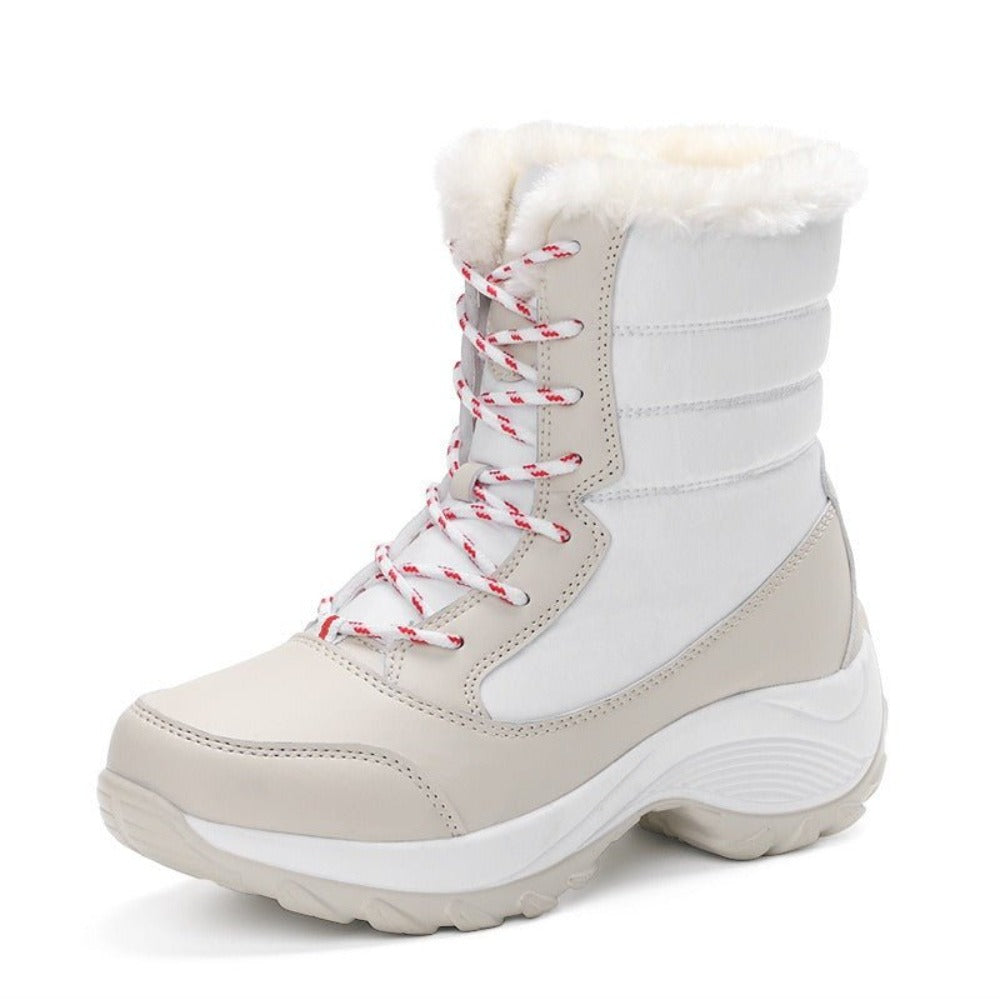 Artificial PU Leather Winter Boots - Weriion