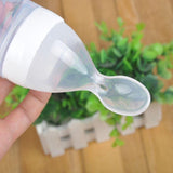 Baby Silicone Squeezing Milk Feeding Bottle - Weriion