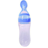 Baby Silicone Squeezing Milk Feeding Bottle - Weriion