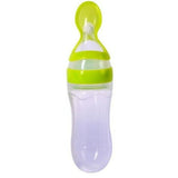 Baby Silicone Squeezing Milk Feeding Bottle - Weriion