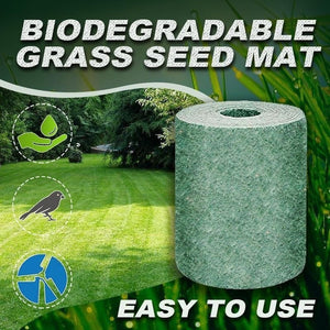 Biodegradable Grass Seed Mat 3M x 0.2M Garden Supplies - Weriion