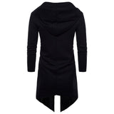 Black Comfortable Hooded Coat For Men - Weriion