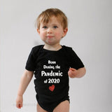 Born During The Pandemic Of 2020 Printed Letter Clothing Set For Babies Between 0-24 Months - Weriion