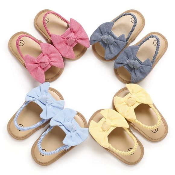 Bow Knot Sandals For Baby Girls - Weriion