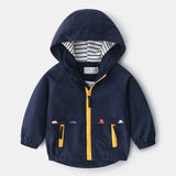 Boys Hooded Wind Resistant Jacket - Weriion