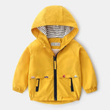 Boys Hooded Wind Resistant Jacket - Weriion