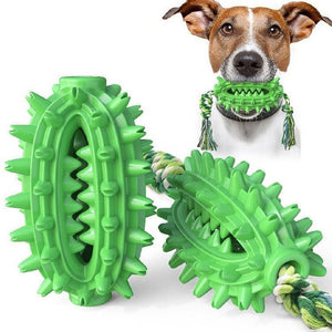 Cactus Shaped Dog Chew Toy With Cotton Rope - Weriion