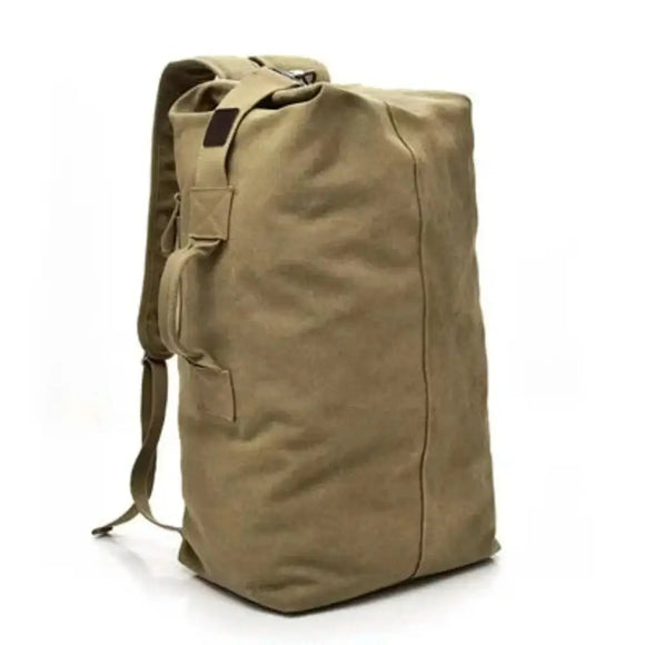 Canvas Fabric Hiking Backpack With Large Capacity - Weriion