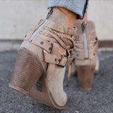 Casual High Heels Boots For Women - Weriion