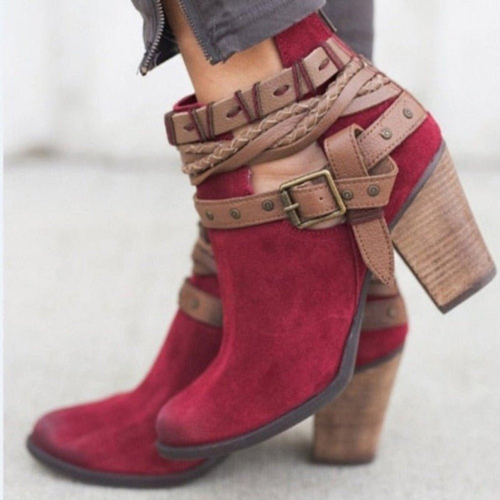 Casual High Heels Boots For Women - Weriion