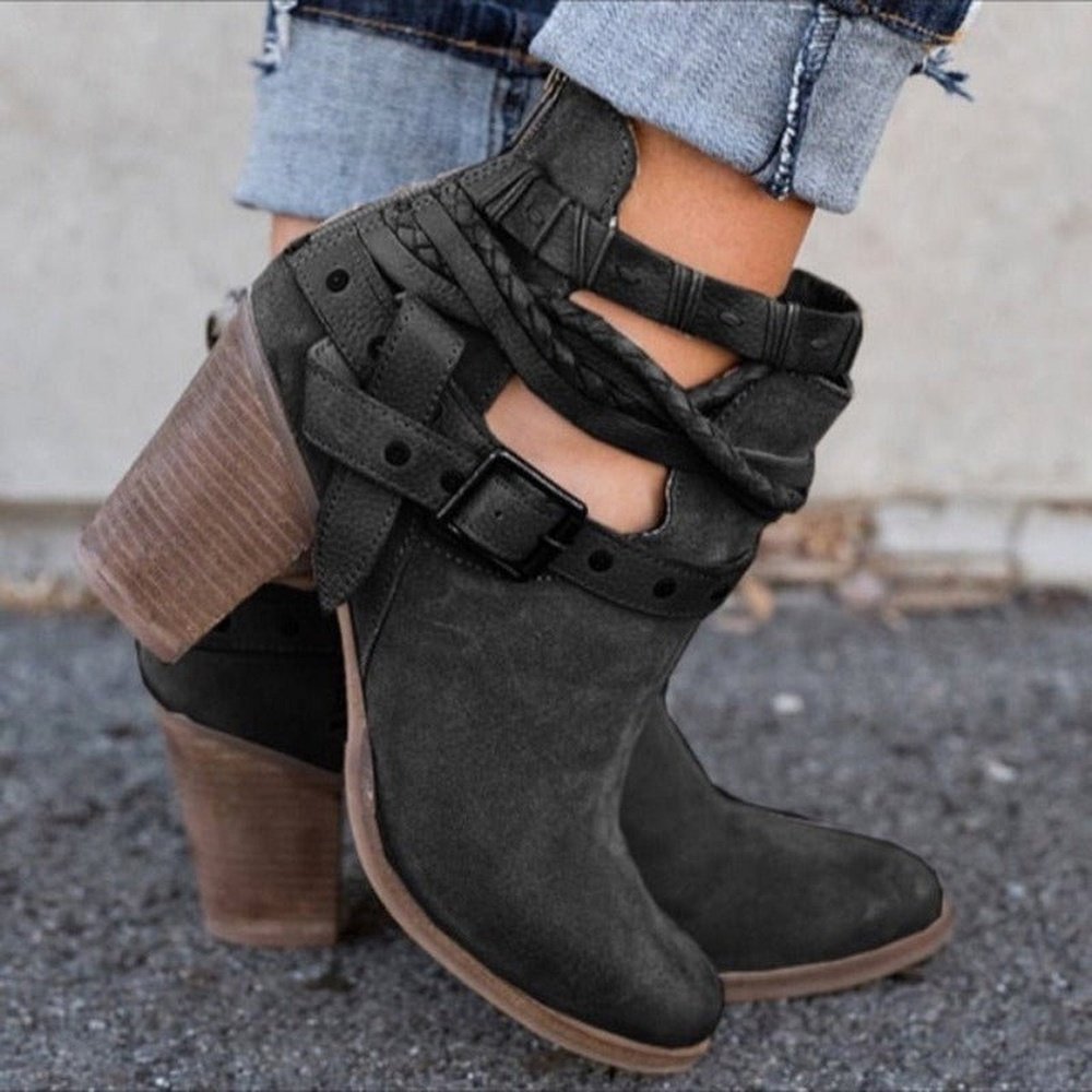 Casual High Heels Boots For Women - Weriion