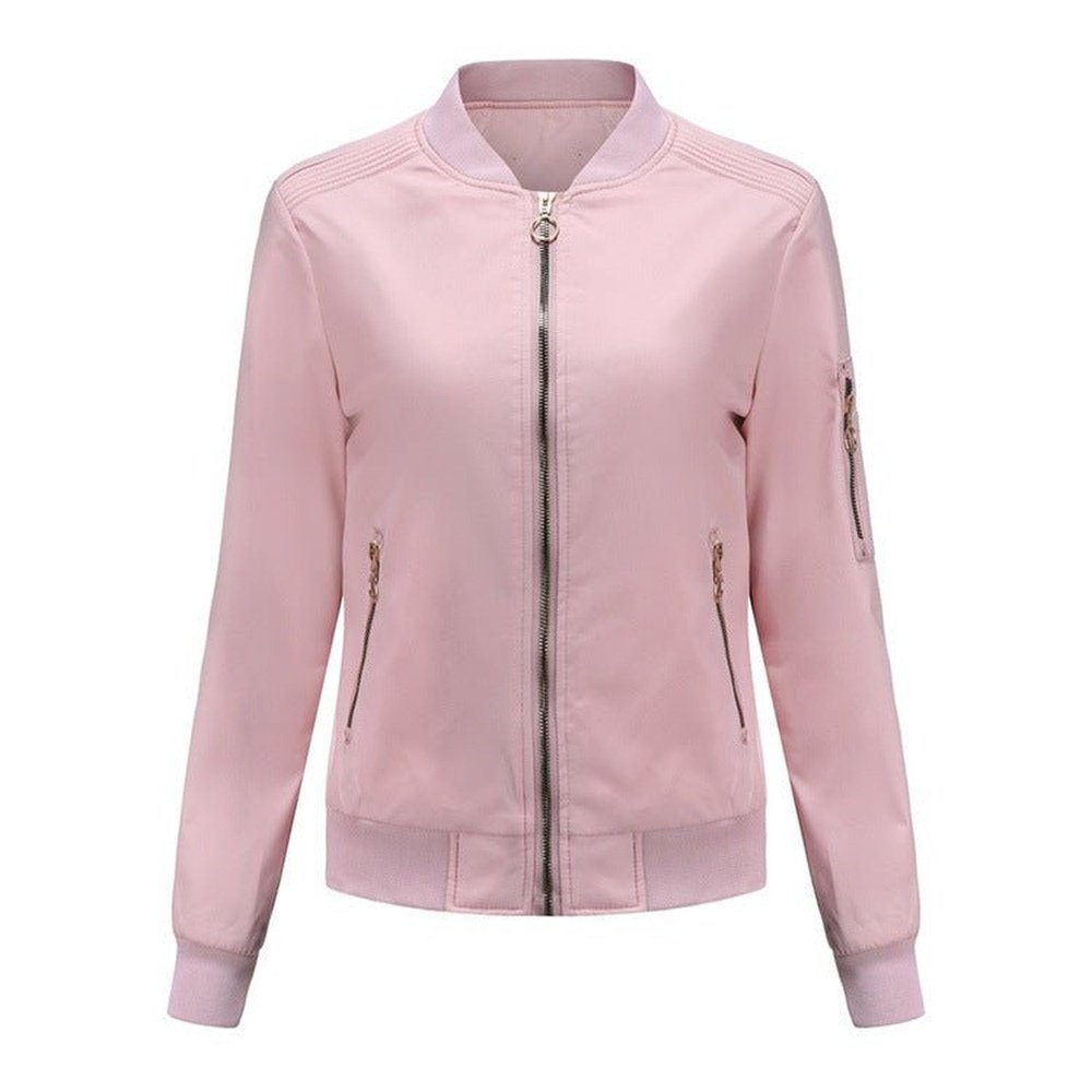 Casual Thin Polyester Jacket For Women - Weriion