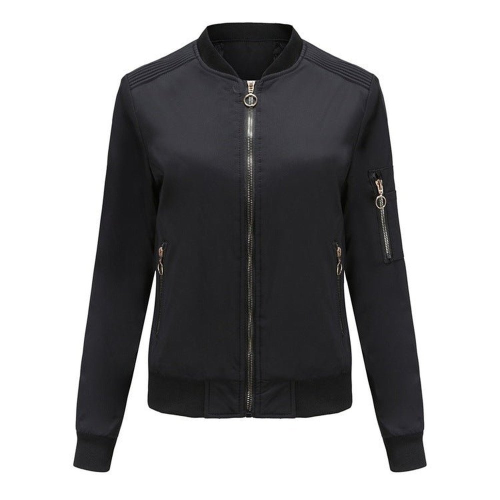 Casual Thin Polyester Jacket For Women - Weriion