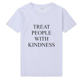 Casual Treat People With Kindness T-Shirt For Women - Weriion