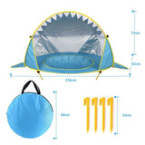 Children's Outdoor Beach Tent Seaside Shade Indoor Quick Opening Portable Folding Easy To Install Small Tent - Weriion