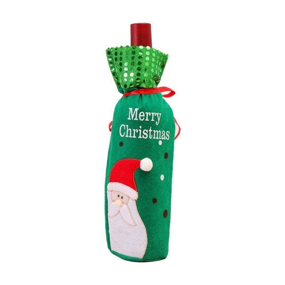 Christmas Themed Wine Bottle Covers - Weriion