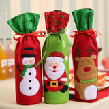 Christmas Wine Bottle Cover Table Decorations - Weriion