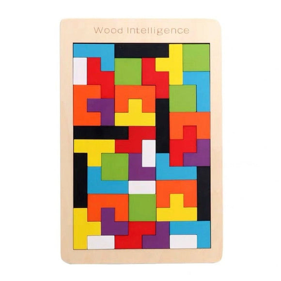 Colorful Wooden Tangram Puzzle Educational Toy - Weriion