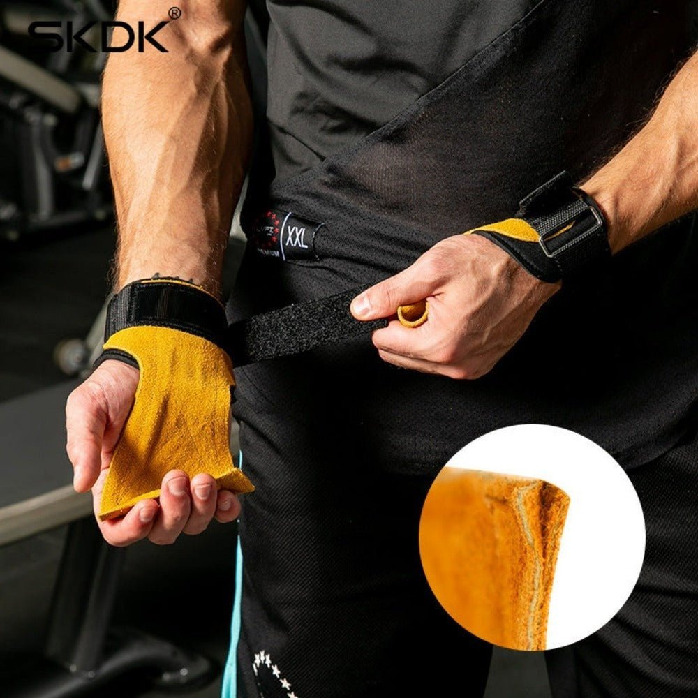 Cowhide Weightlifting Gloves For Stronger Grip - Weriion