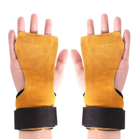 Cowhide Weightlifting Gloves For Stronger Grip - Weriion