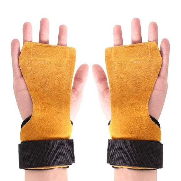 Cowhide Weightlifting Gloves For Stronger Grip - Weriion