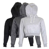 Cropped Hoodie For Women - Weriion