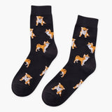 Cute Funny Shiba Inu Dog Socks For Women - Weriion