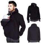 Dad & Mom Baby Carrier O-Neck Maternity Hoodie - Weriion