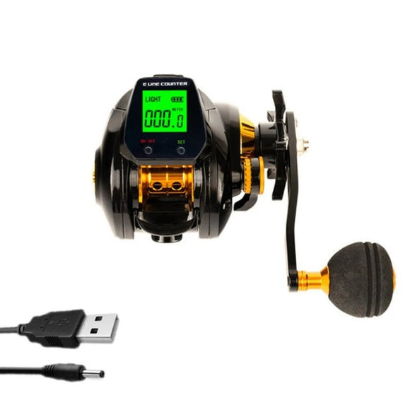 Digital Fishing Reel With Accurate Line Counter & Large Display - Weriion