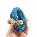 Dogs Weaved Cotton Rope Knot Chew Toy - Weriion