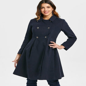 Double Breasted Wool Coat - Weriion