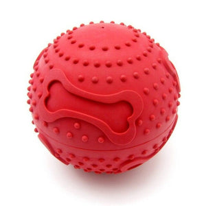 Durable Plastic And Rubber Ball Dog Chew Toy - Weriion