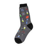 Education Science Themed Casual Grey Socks For Women - Weriion