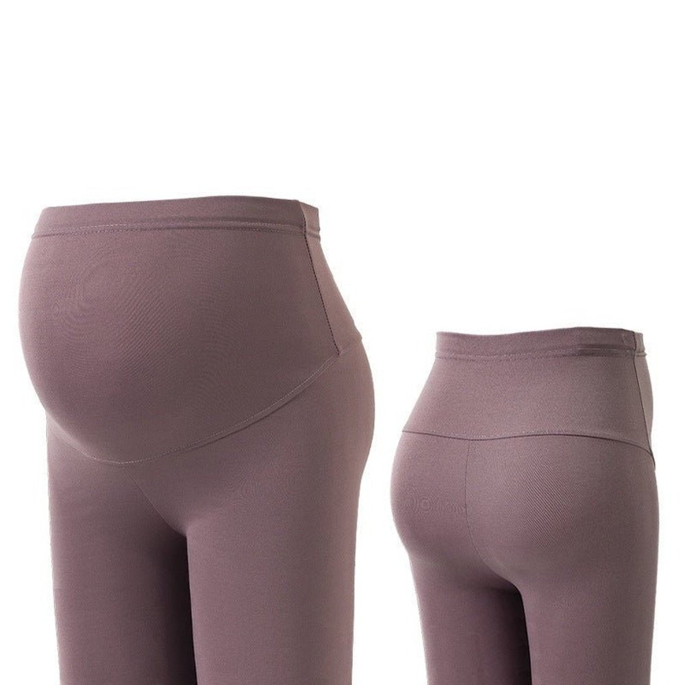 Elastic Maternity Pants With High Waist - Weriion