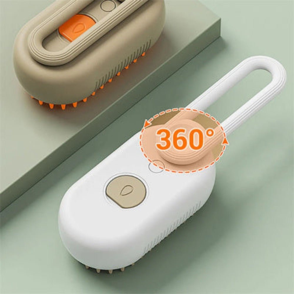 Electric Steam Brush Pet Grooming Comb - Weriion