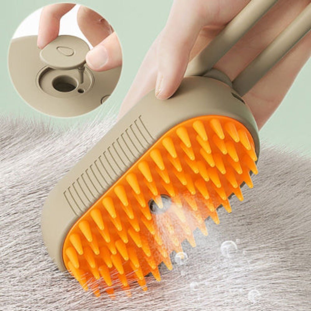 Electric Steam Brush Pet Grooming Comb - Weriion