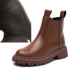 Elegant Leather Winter Boots For Women - Weriion