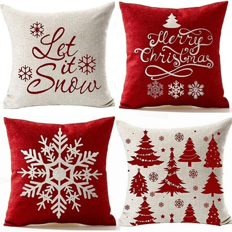 Elegant Pillow Cases With Christmas Themes - Weriion