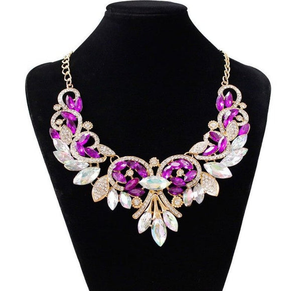 Elegant Rhinestone Necklace For Women - Weriion