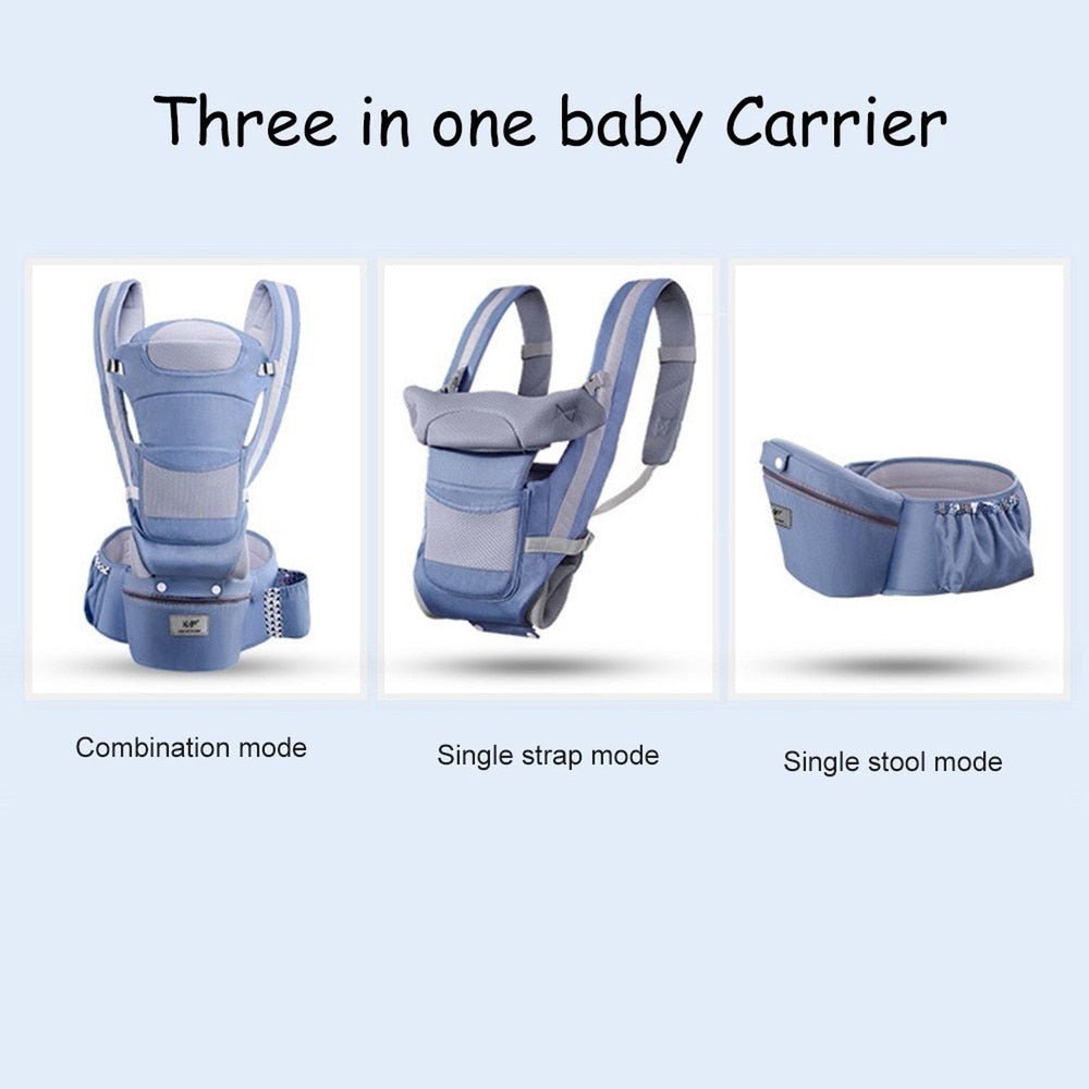 Ergonomic Baby Carrier With 4 Different Carrying Positions For Babies Between 0-48 Months - Weriion